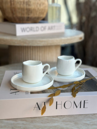 Diva Weiss 6er Mokkatassen Set