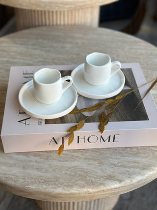 Diva Weiss 6er Mokkatassen Set