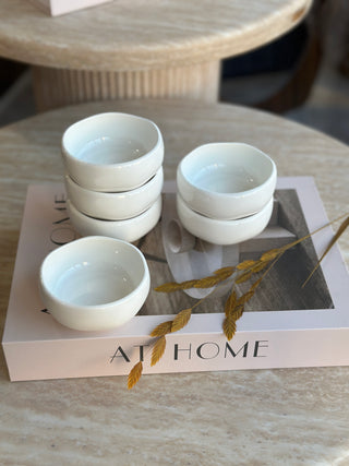 Diva Weiss 6er Dip- Schälchen Set