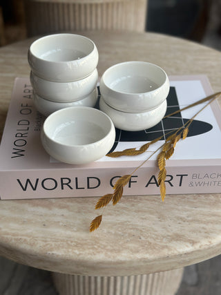 Bely Weiss 6er Dip- Schälchen Set – Emirtex Home