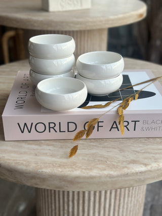 Bely Weiss 6er Dip- Schälchen Set