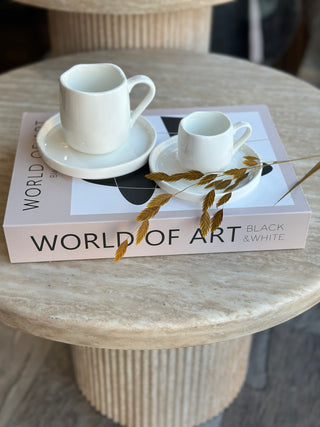 Diva Weiss 6er Kaffeetassen Set