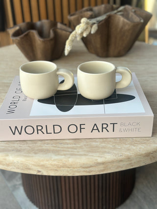 Intenso 2er Beige Keramik Becher Matt- 250ml