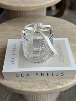 Elisa 3er Glasschale mit Deckel 13cm - Zuckerdose