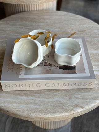 Nordic Weiß 6er Schälchen Set-glänzend
