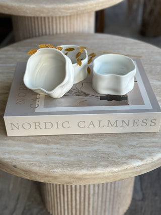 Nordic Weiß 6er Schälchen Set-glänzend