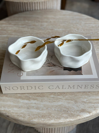 Nordic Weiß 6er Müsli Schalen Set-glänzend