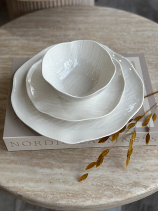 Cermico Weiß 27 tlg. Geschirrset für 6 Personen