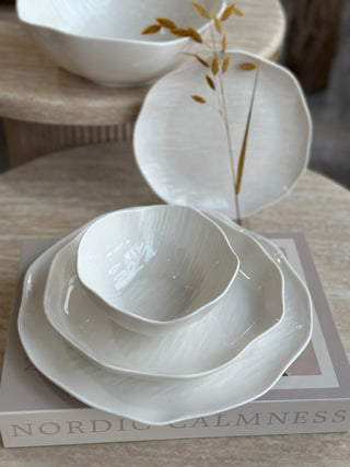 Cermico Weiß 27 tlg. Geschirrset für 6 Personen