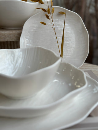 Cermico Weiß 27 tlg. Geschirrset für 6 Personen