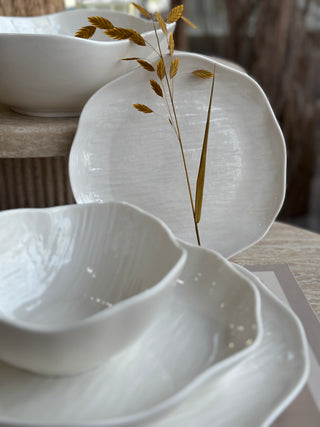 Cermico Weiß 27 tlg. Geschirrset für 6 Personen