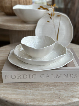 Cermico Weiß 27 tlg. Geschirrset für 6 Personen