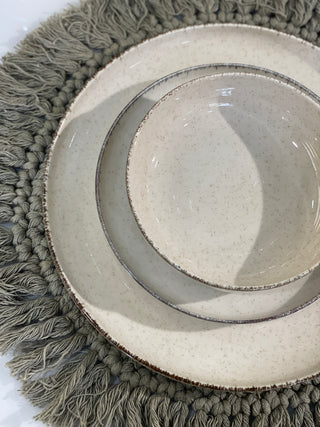 Pure Sand Geschirrset für 6 Personen 18 teilig Beige