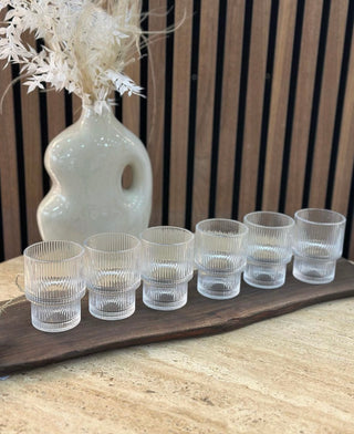 Relief Gläser 6er Set 190ml short