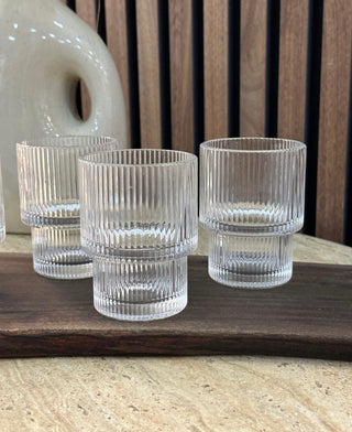 Relief Gläser 6er Set 190ml short