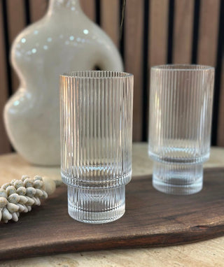 Relief Longdrinkgläser 6er Set long – Emirtex Home