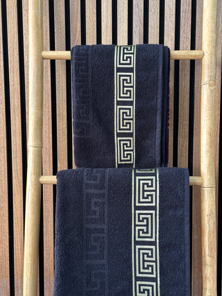 Nurpark Duschtuch Schwarz 90x150 cm