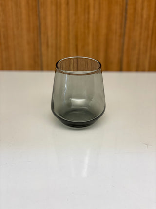 Pasabahce Wassergläser für Mokka Allegra Grau Smoked Glas 6er Set