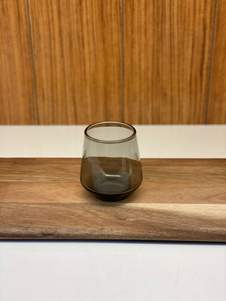 Pasabahce Wassergläser für Mokka Allegra Grau Smoked Glas 6er Set