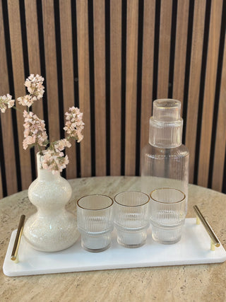 Relief Gold Gläser 6er Set 190ml short