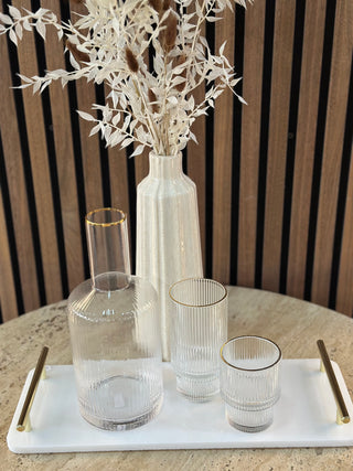 Relief Gold Gläser 6er Set 190ml short