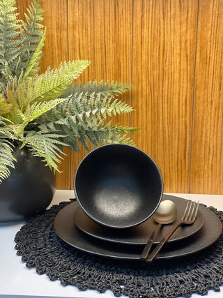 Dusk Geschirrset schwarz für 6 Personen v2