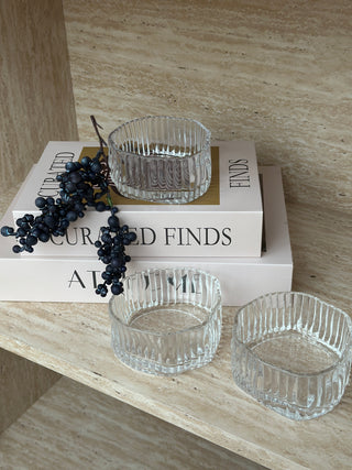 Wave lines 6er Glas Schälchen