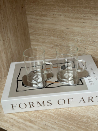 Fine 6er Teegläser mit Henkel –260 ml