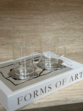 Fine 6er Teegläser mit Henkel –260 ml