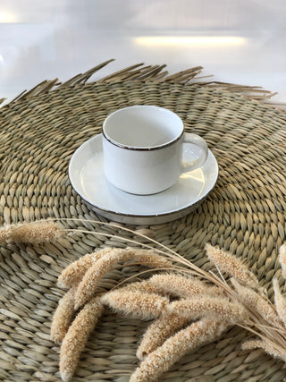 Lunel Silber 6er Mokkatassen Set