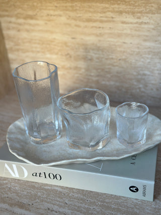 Wave Snow Shot Glas 6er Set - Wassergläser für Mokka