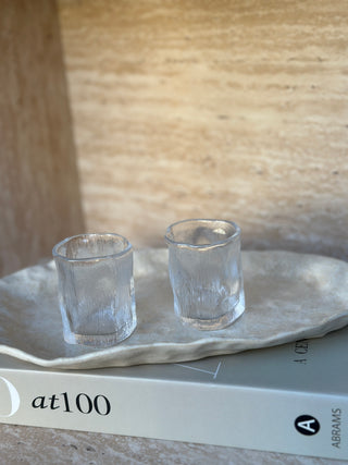 Wave Snow Shot Glas 6er Set - Wassergläser für Mokka