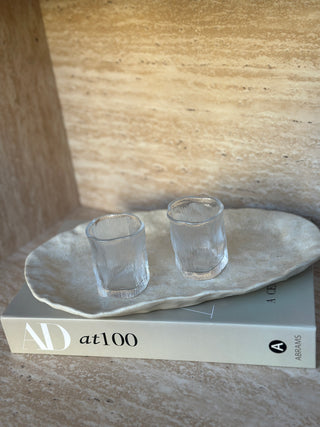 Wave Snow Shot Glas 6er Set - Wassergläser für Mokka