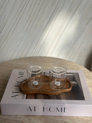 Sade Glas Salz- Pfefferstreuer Set 2er