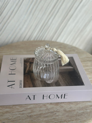 Siera Glasschale mit Deckel- Zuckerdose