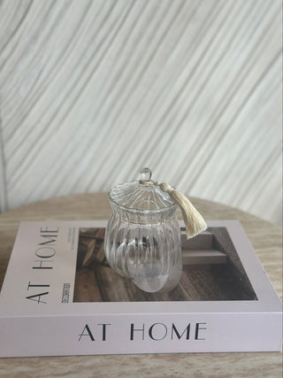 Siera Glasschale mit Deckel- Zuckerdose