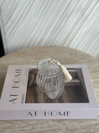 Siera Glasschale mit Deckel- Zuckerdose