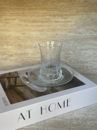 Pasabahce Elysia 6er Teegläser Set mit Unterteller