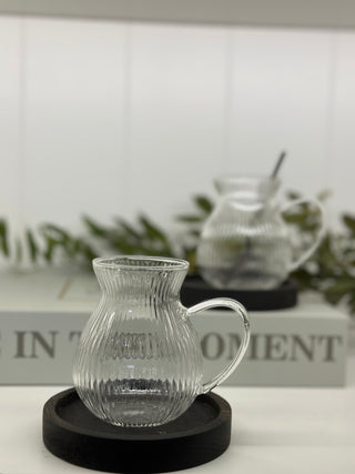 Ava Relief 6er Teegläser mit Henkel