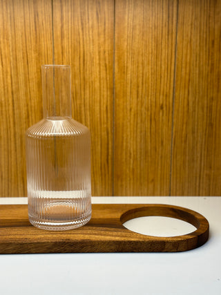 Relief Karaffe mit Korkdeckel 1,1L