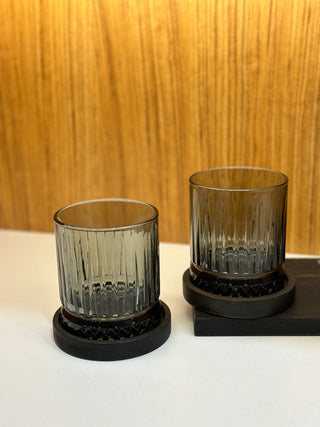 Pasabahce Elysia Grau 4 er Wassergläser 355 ml Smoked