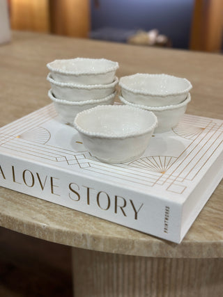 Pearly Weiss 6er Schälchen Set