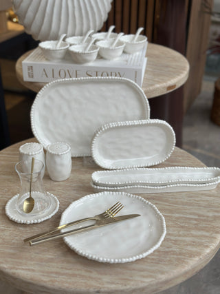 ** VORBESTELLUNG ** Pearly Weiss 31-teiliges Frühstücksset