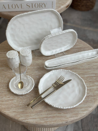 ** VORBESTELLUNG ** Pearly Weiss 31-teiliges Frühstücksset