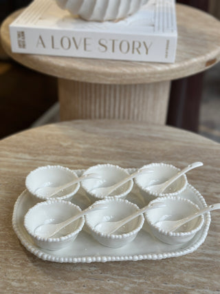 ** VORBESTELLUNG ** Pearly Weiss 31-teiliges Frühstücksset