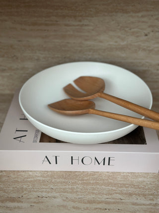 Dusk Mattweiss Salatteller Schüssel 25xH6 cm