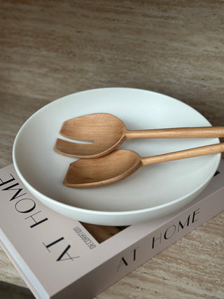 Dusk Mattweiss Salatteller Schüssel 25xH6 cm