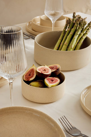 Granit Beige Teller-Set 25-teilig