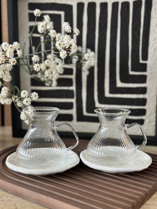 ADA Relief 6er Teegläser mit Henkel