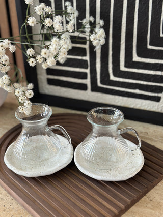 ADA Relief 6er Teegläser mit Henkel